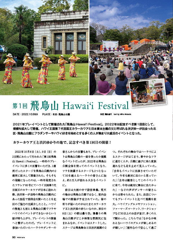 【イベント】飛鳥山ハワイフェスティバル